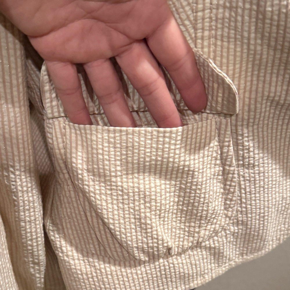 Banana Republic Beige Textured Blazer - Picture 5 of 8
